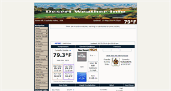 Desktop Screenshot of desertweatherinfo.com