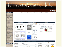 Tablet Screenshot of desertweatherinfo.com
